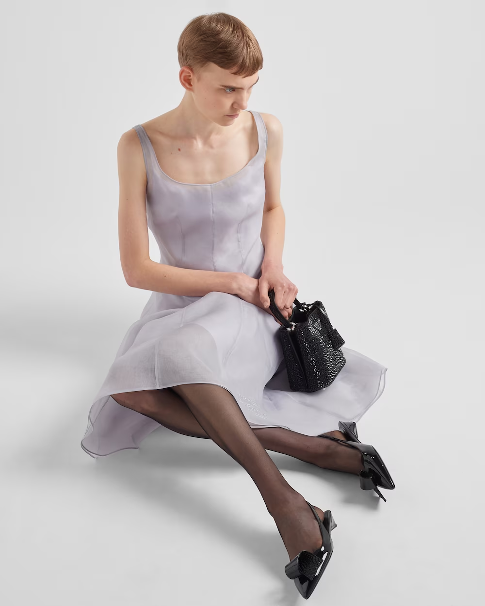 Patent leather slingback pumps